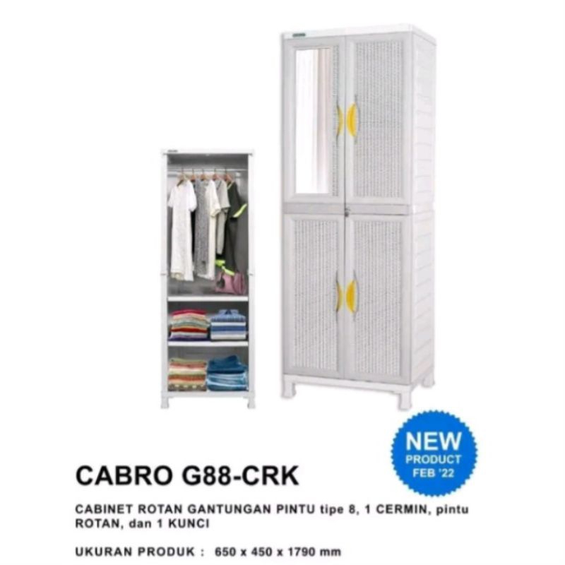 Lemari Pakaian Napolly Cabro G88 CRK