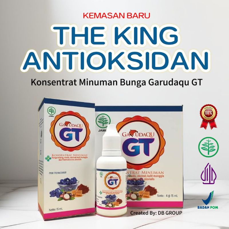 

Teh Herbal Tetes Bunga Telang Antioksidan GT GARUDAQU 15 ml