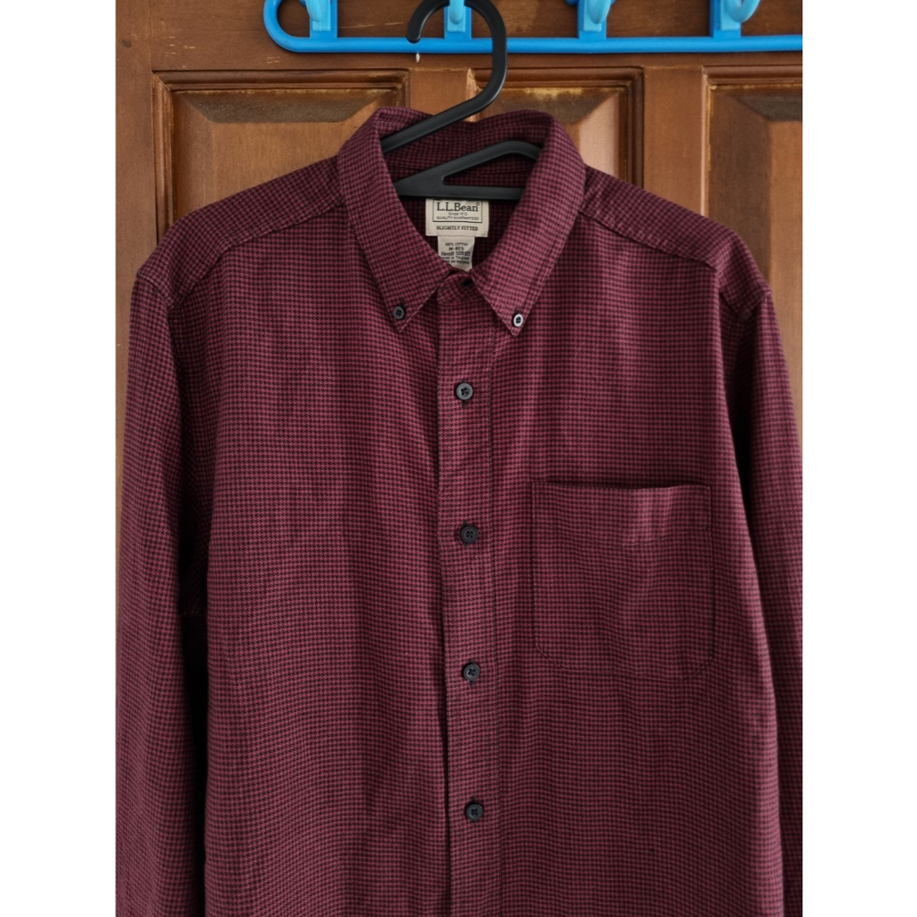 KEMEJA FLANNEL PRIA LL BEAN ORIGINAL