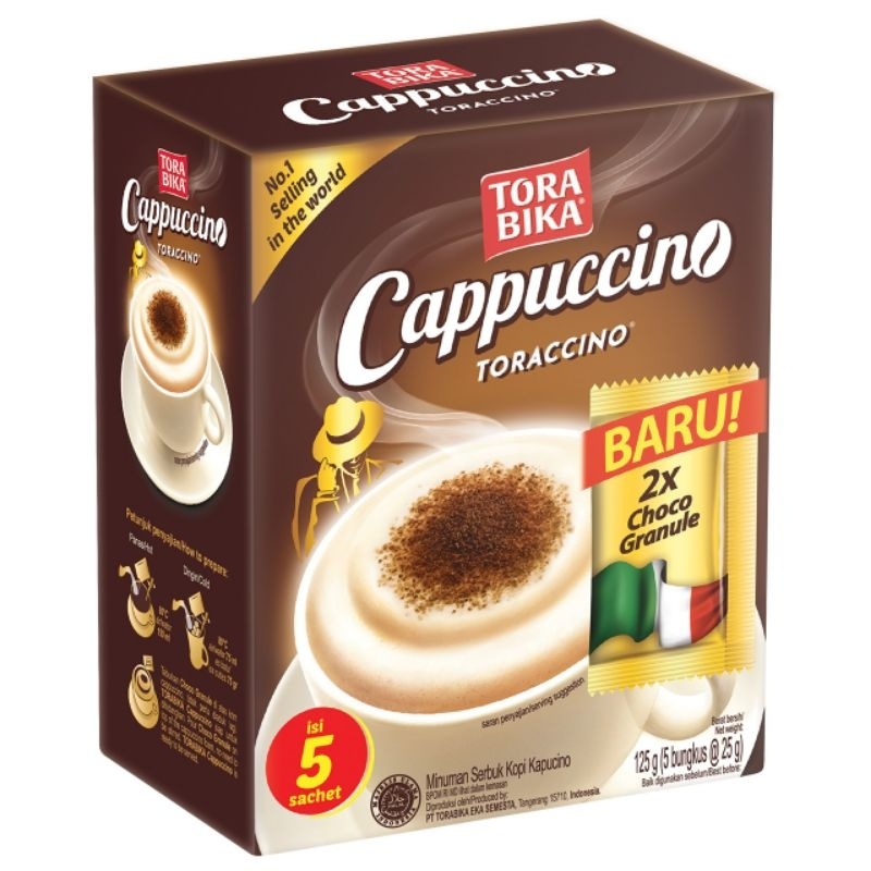 

Torabika Cappucino 1 pak isi 5 pcs