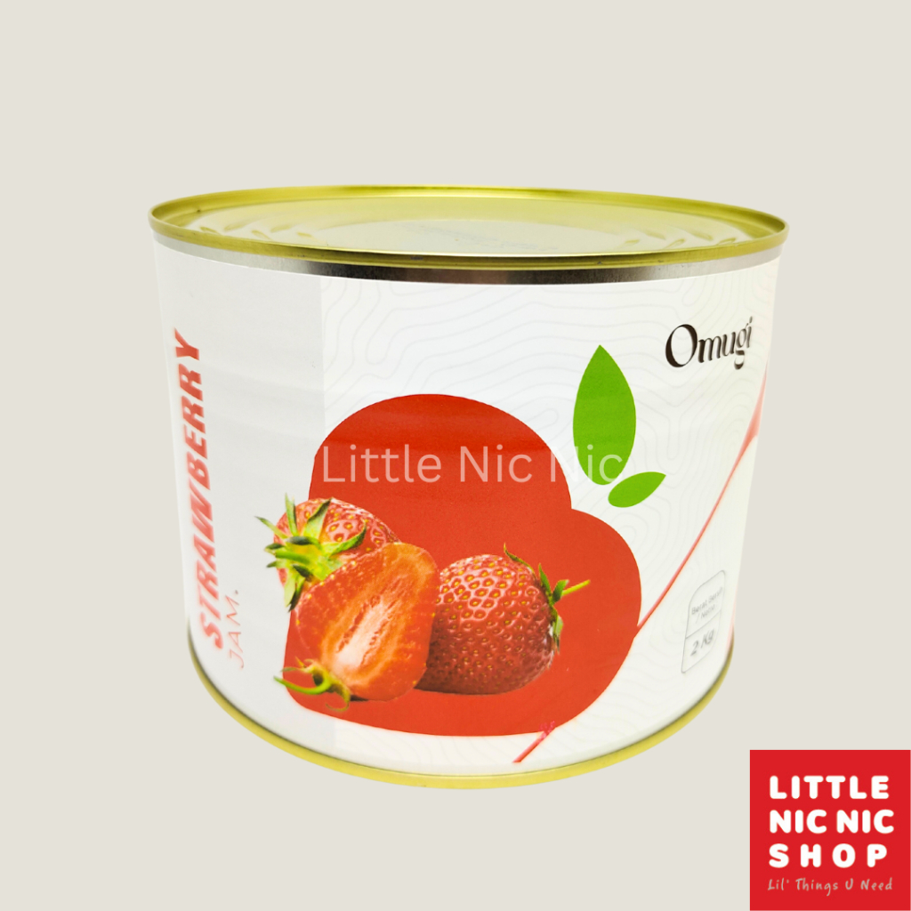

QH Omugi Fruit Jam Topping all variant Selai Buah Asli Strawberry Blueberry Peach Passion