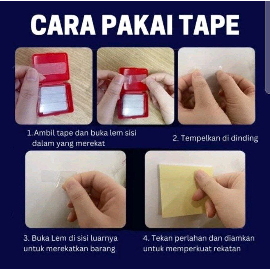 Bonding Side Tape isi 60 pcs perekat dua sisi