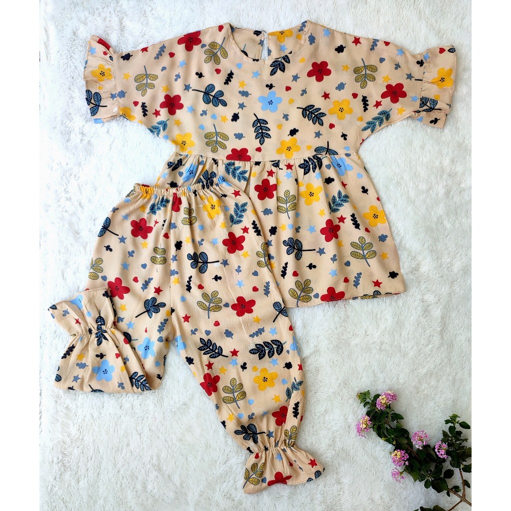 Setelan Rayon anak // Setelan anak perempuan bahan Rayon One set rayon premium