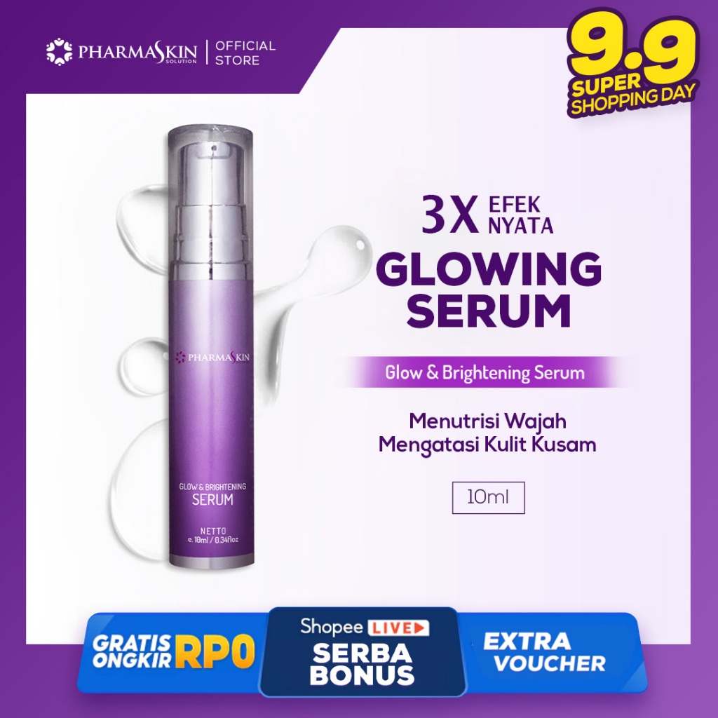 Pharmaskin Solution Glow & Brightening Serum Skincare Pharmaskin Paket Flek