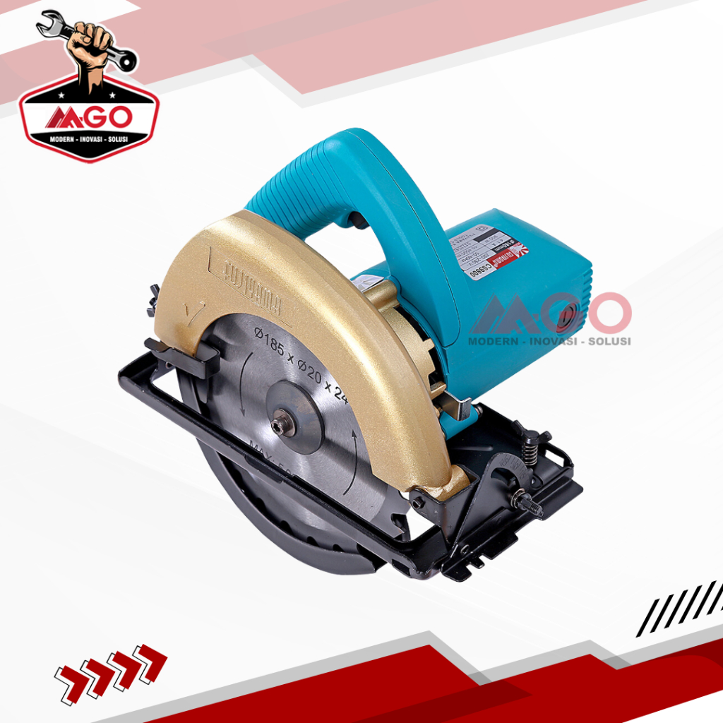Circular Saw / Mesin Gergaji Pemotong Kayu 7" Inch (180mm) FUJIYAMA CS 9800