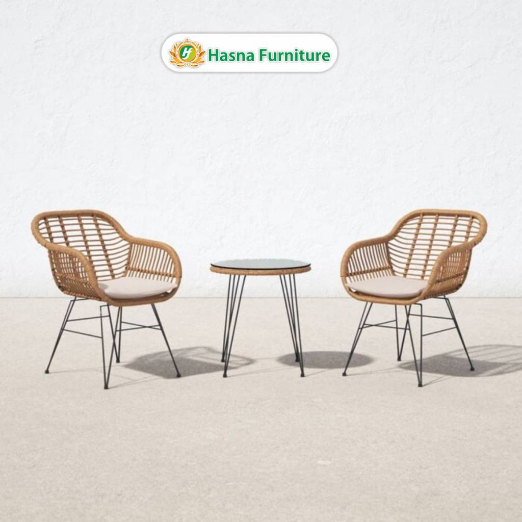 Set Kursi Teras Rotan Sintetis Set Kursi Rotan Sintetis