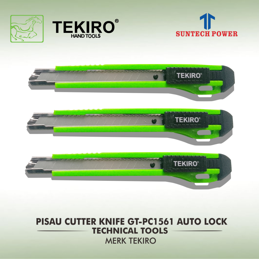 

Cutter Pisau Merk Tekiro 9" Type GT-PC1561 Cutter Knife Serbaguna