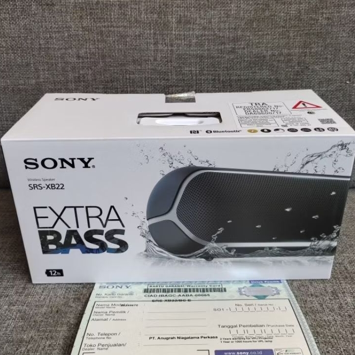 Sony SRS XB22 Original Bluetooth Speaker Portable Garansi Resmi Sony