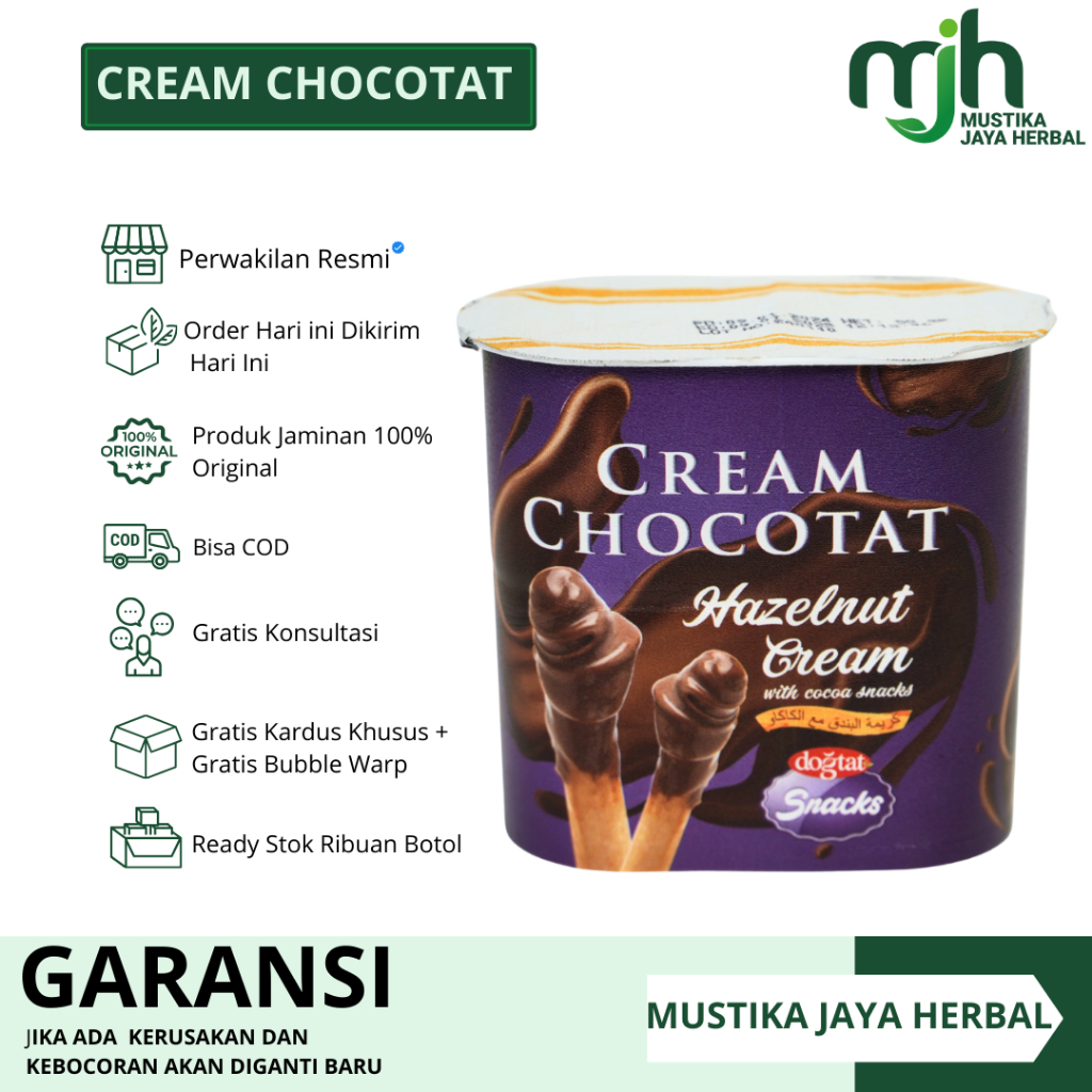 

Dogtat Chocolate Chocotat Hazelnut/ Cream StikCoklat Snacks 55 Gr