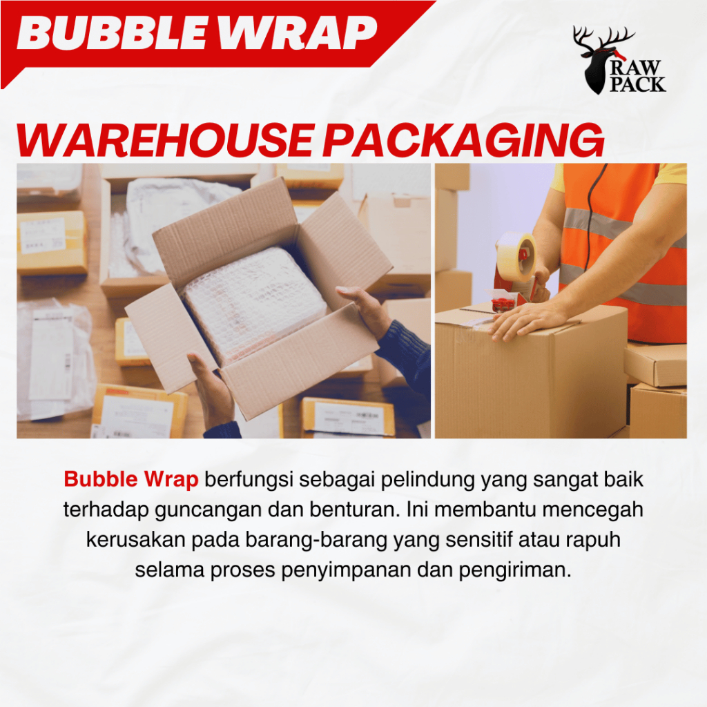 

IK6 Bubble Wrap di Bogor per/roll 125 cm x 50 Meter Hitam & Bening 2,3 Kg KUALITAS GRADE-A
