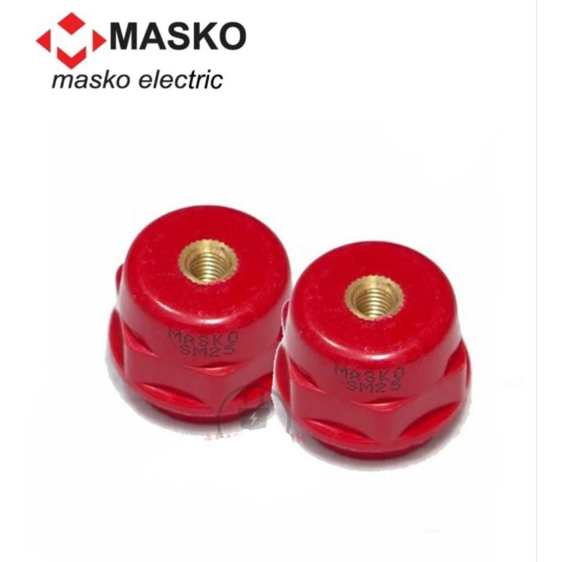 ISOLATOR BUSBAR HOLDER MERAH MASKO SM-25, SM-30, SM-35, SM-40, SM-45 - SM-25