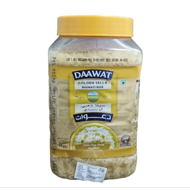 

Beras Basmati Daawat Golden Sella Kemasan Toples Premium 1Kg