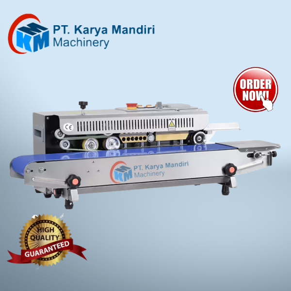 Mesin Perekat Plastik Continuous Band Sealer FRB 770I Lebar Segel 25 mm