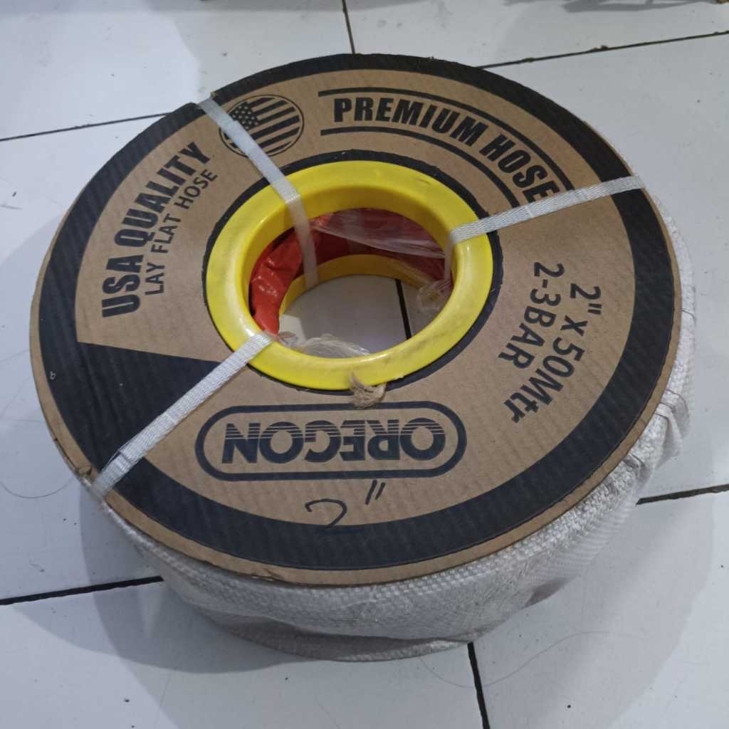 selang pompa air Sunnyhose Merah merk OREGON Suny hose Sunny hose 3inch x 50M karet tebal selang pem