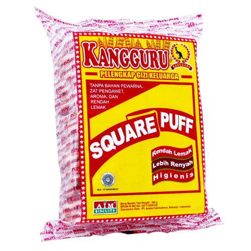 

KANGGURU BISKUIT CRACKER SQUARE PUFF 380gr (HARGA PER PCS)