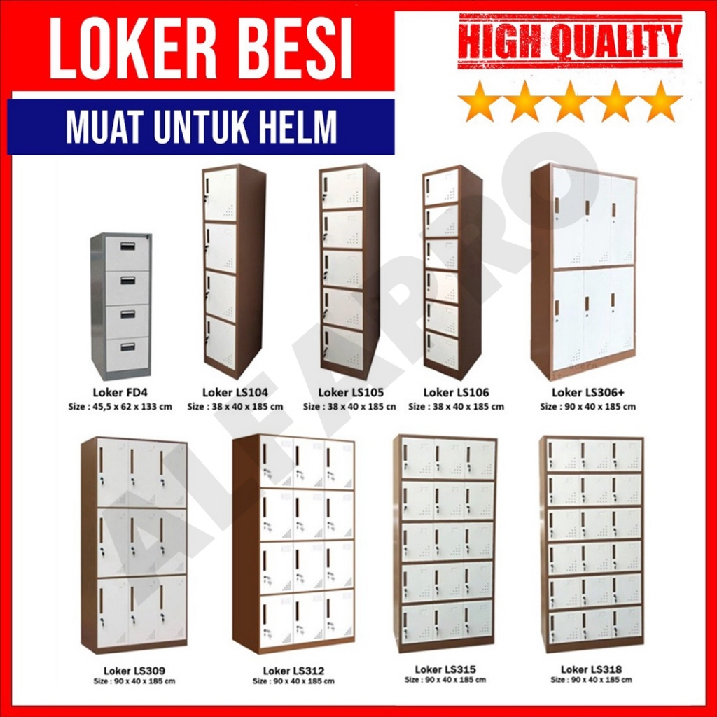 Loker Besi - Lemari Besi Filling Cabinet - Lemari Locker Besi - [Khusus Bandung]