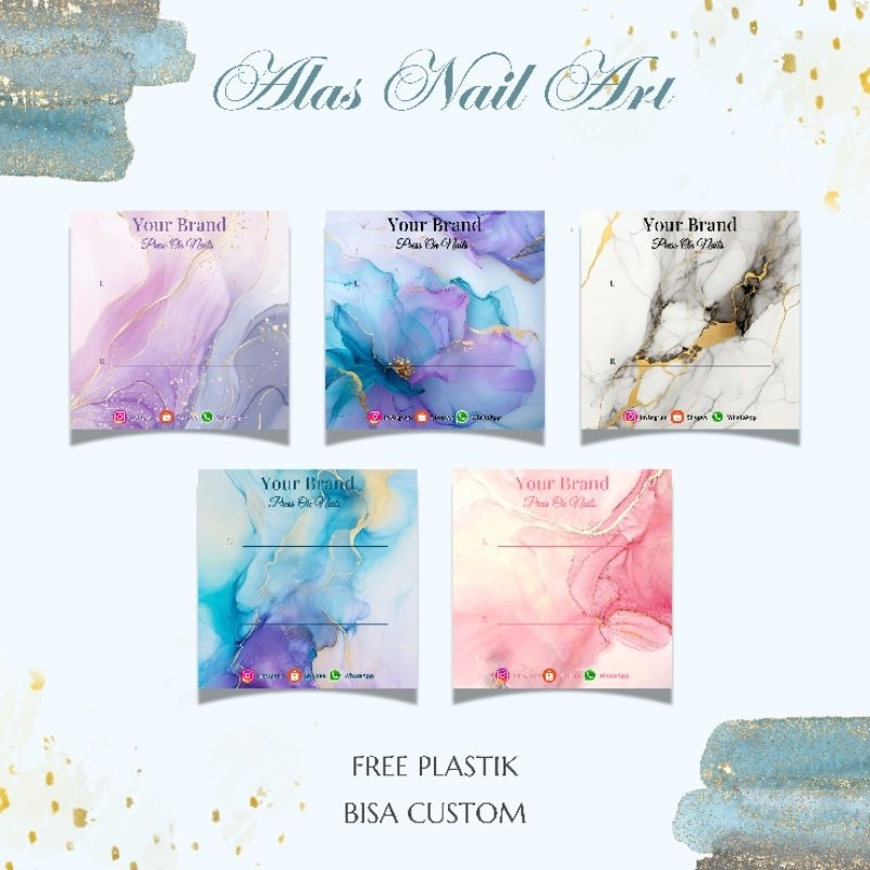 

Alas Packaging XXIX / Alas Nail Art / Free Plastik / Kertas Packing / Alas Aksesoris