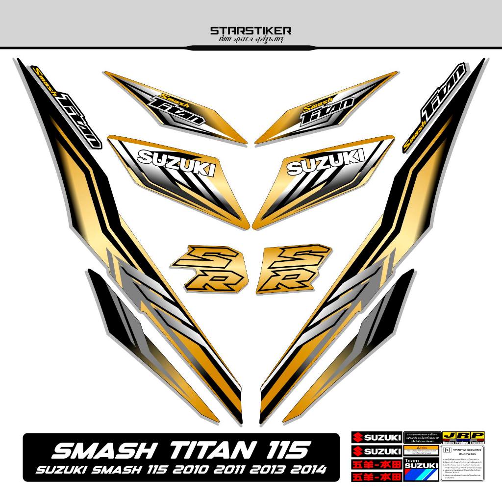 Striping Smash Titan 115 Mtf 17 Suzuki 2010 2011 2012 2013 2014 Stiker Sticker Lis Les Variasi StrX