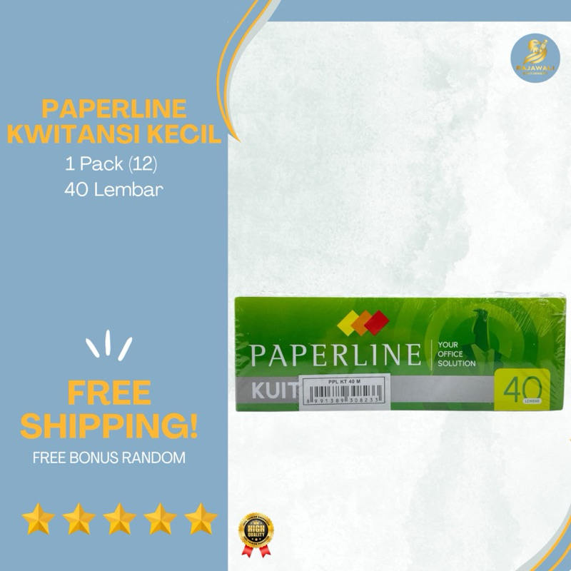 

Paperline Kwitansi Kecil 1 Pack (10) (40 Lembar) Harga Terjangkau | Free Bonus Random!!
