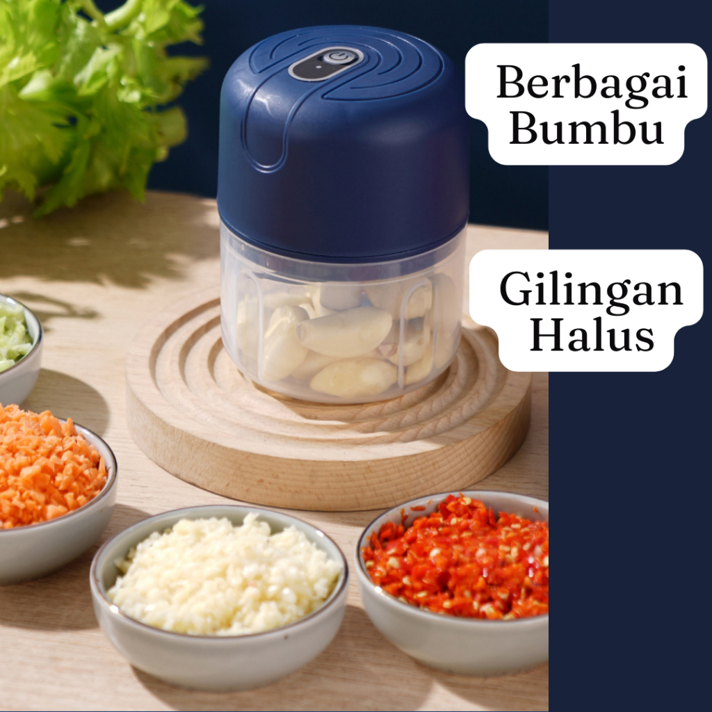Mini Chopper / Penggiling Blender Portable Gilingan Otomatis USB