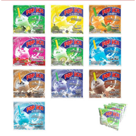 

5 pcs Pop ice 25gr Es Blender Minuman Ragam rasa yang menyegarkan pasti suka