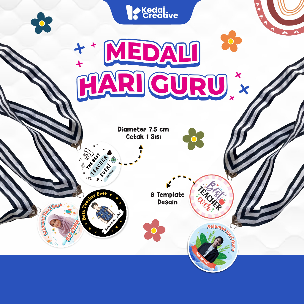 Medali Hari Guru Teacher's Day Kado untuk Guru Custom medali