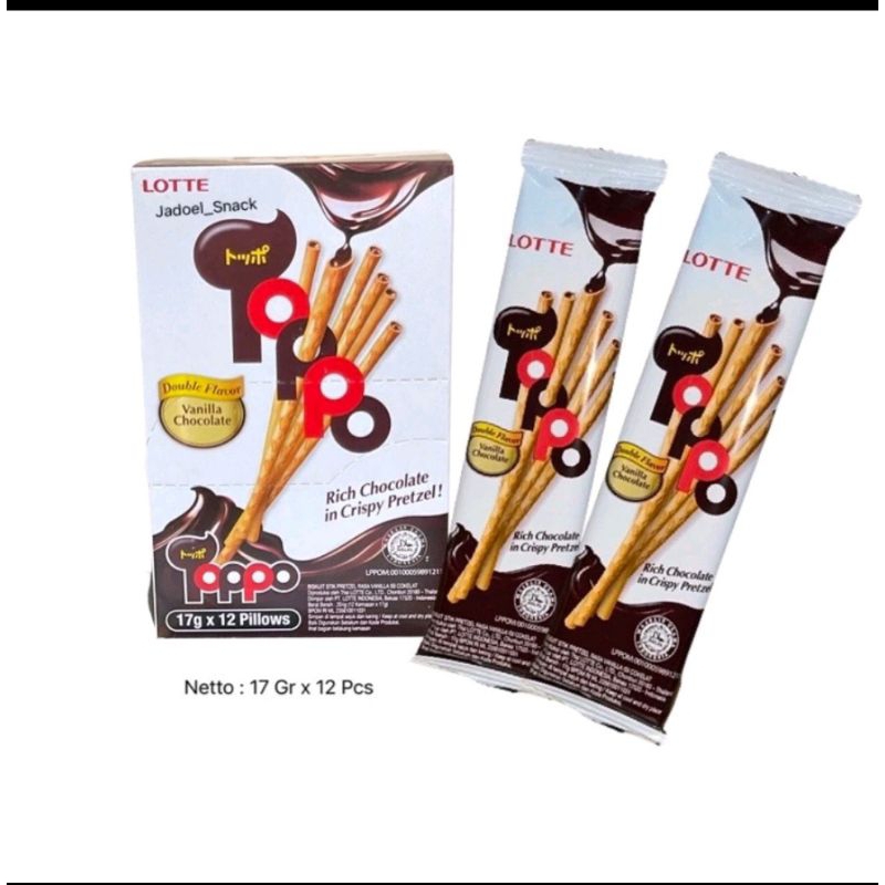 

Lotte Toppo Stick 17 Gram 1 Box isi 12 Pcs