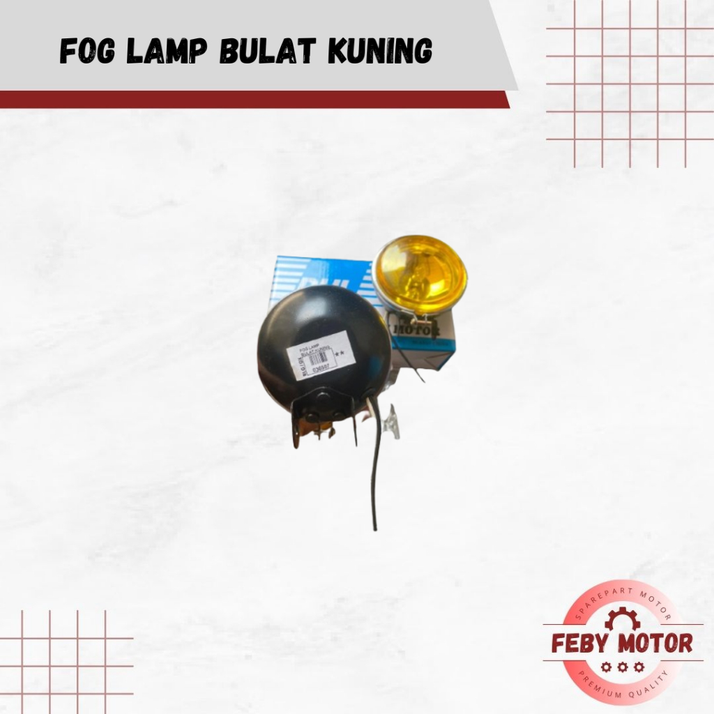 FOG LAMP LAMPU KABUT BULAT WARNA KUNING HARGA BIJIAN