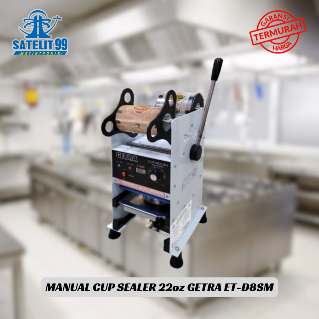 CUP SEALER GETRA ETD-8SM / MANUAL CUP SEALER 22OZ JUMBO