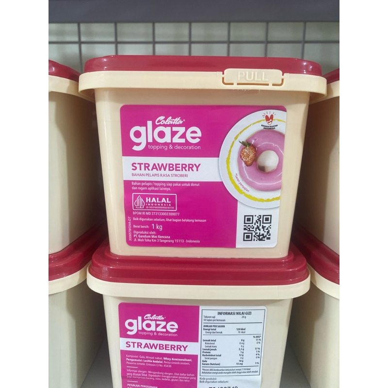 

colatta glaze strawberry 1kg - exp04/25