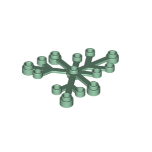 Lego Sand Green Part 2417 Plant Leaves 6 x 5