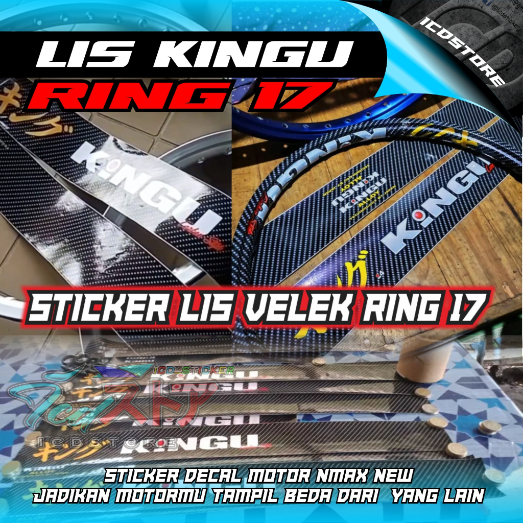 

Lis Stiker Kingu Ring 17 Uk 1..4 1.6 Variasi Velek Thailand Kingu / icdstore