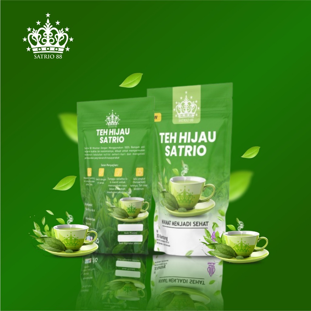 

TEH HIJAU SATRIO88 #NIKMAT MENJADI SEHAT# Teh Hijau kualitas Premium- Green, tea