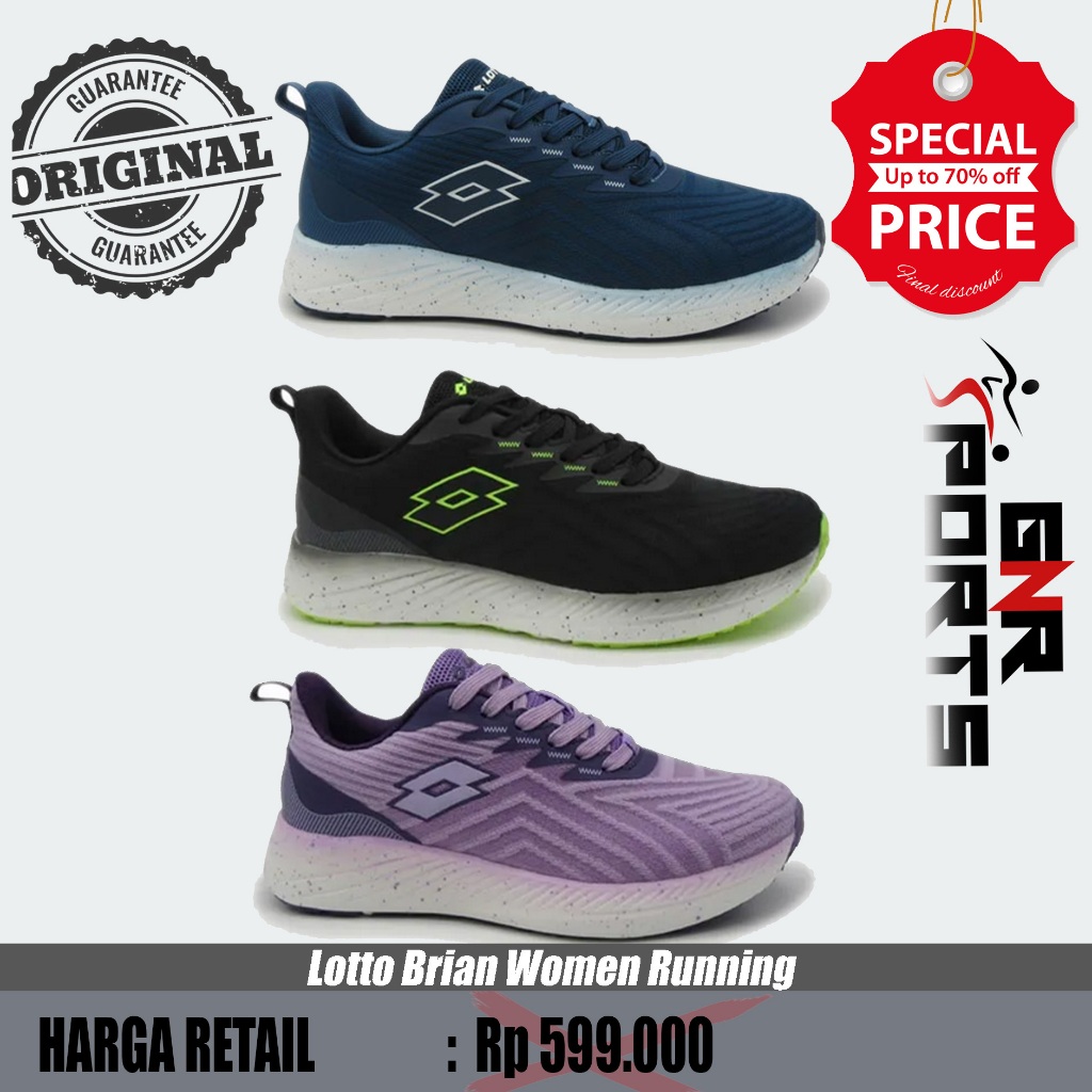Sepatu Lotto Brian Men's Running Original 100%