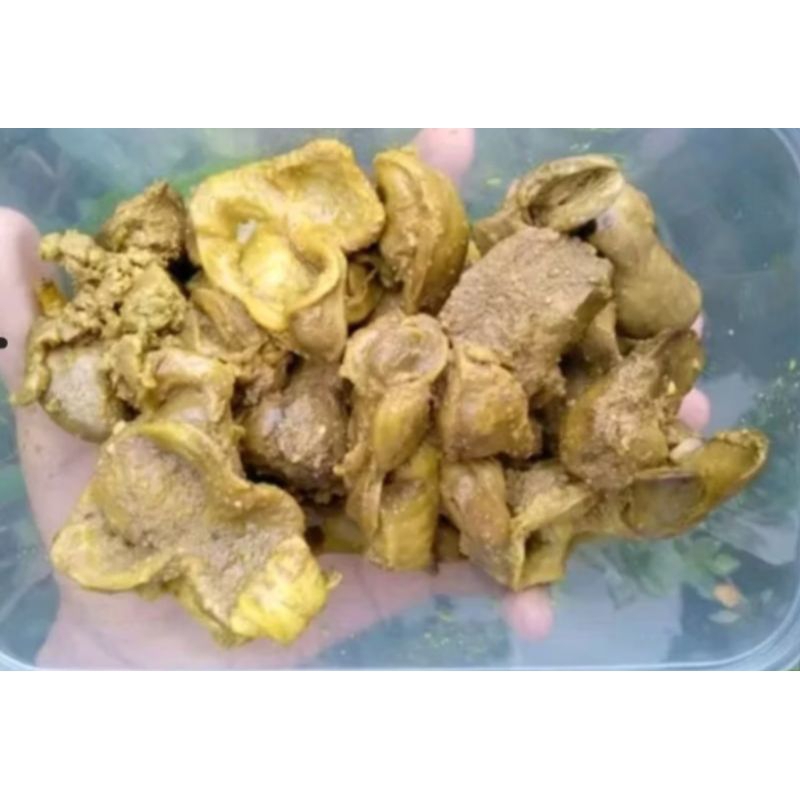 

ati ampela ungkep bumbu kuning kemasan box isi 10 pasang ati ampela termuraaahh