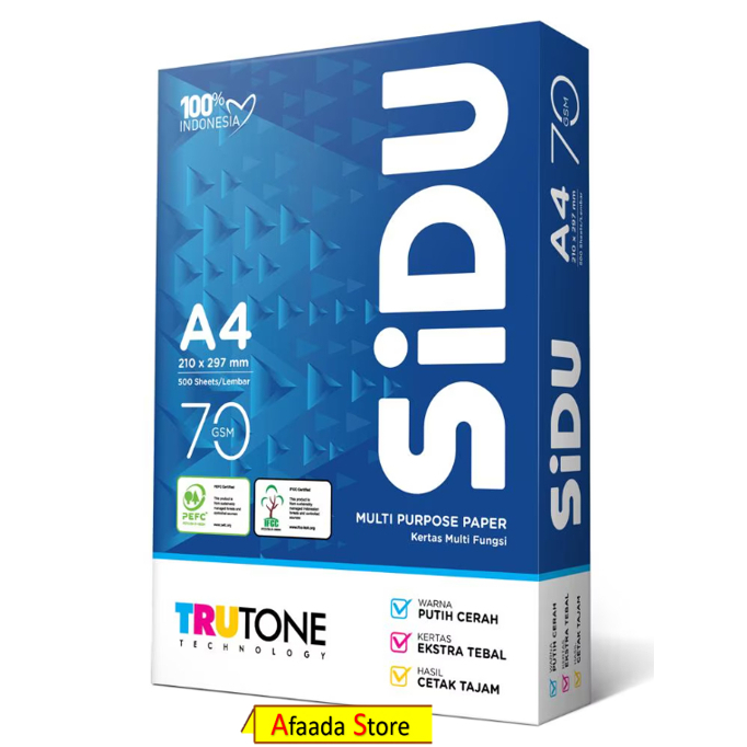 

SIDU Kertas HVS A4 70 GSM I RIM