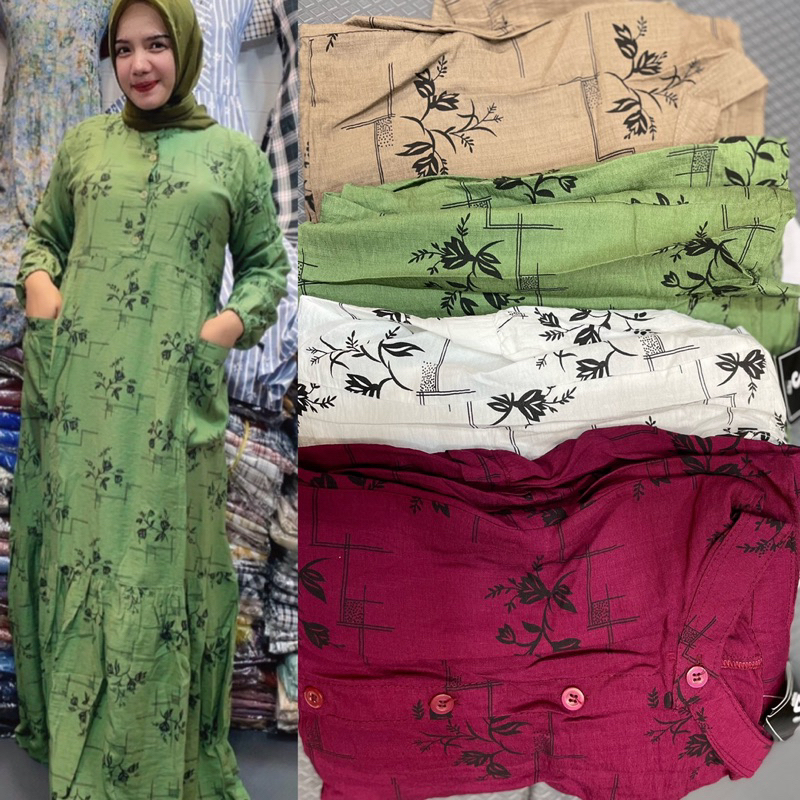gamis pololinen motif