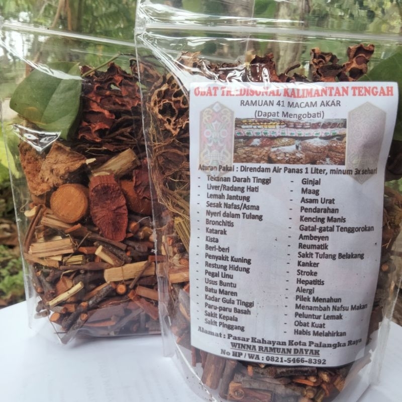 RAMUAN 41 MACAM AKAR/OBAT HERBAL/MENGOBATI SEMUA JENIS PENYAKIT/RAMUAN TRADISIONAL ALAMI MANJUR