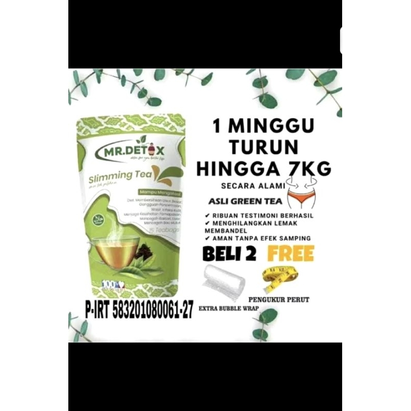 Teh Slimming Tea Mr. Detox Slimming tea Teh diet Alami / Mr.detox / Teh Pelangsing