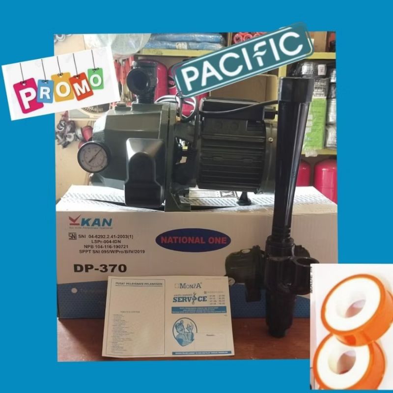Pompa air jet pump National One DP 370 sanju sj 370 NON tabung/tangki