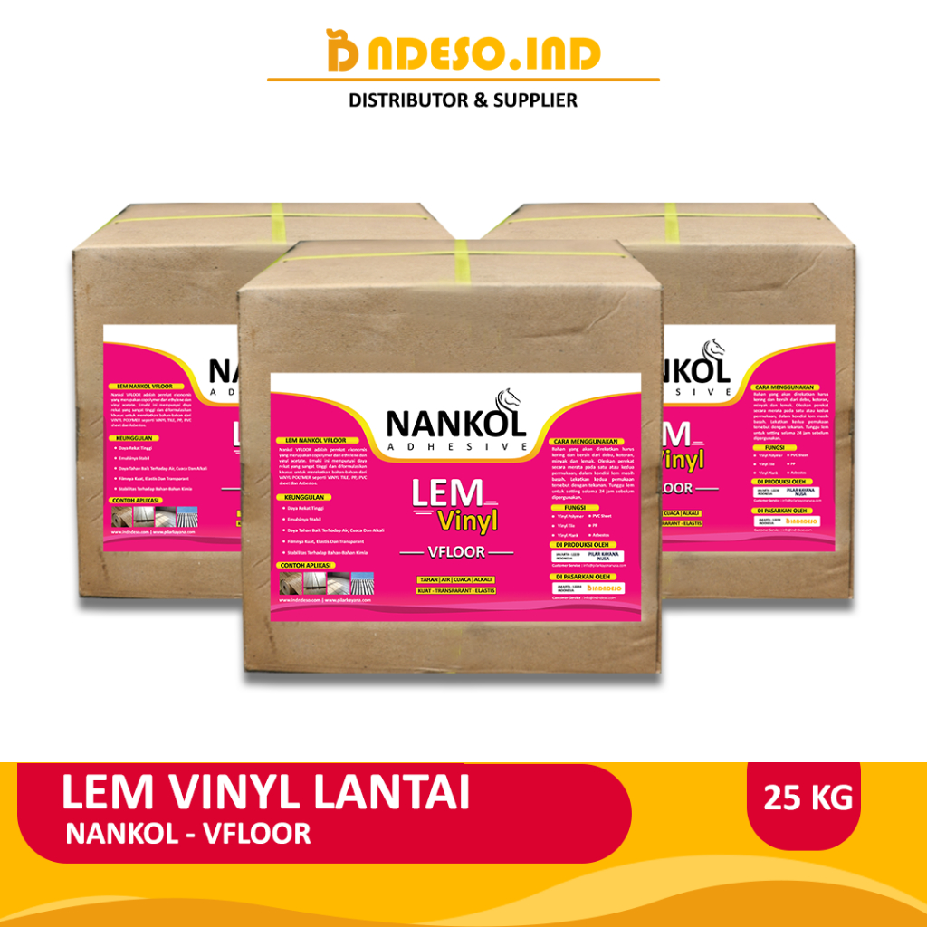 

Lem Vinyl Lantai Waterbase Nankol VFLOOR - 25KG