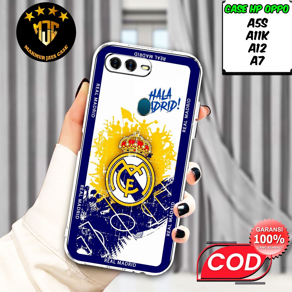 Case OPPO A5S / A7 /A11K / A12 - Casing OPPO A5S Motif (BOLA) - Softcase Premium Fourside - Bening T