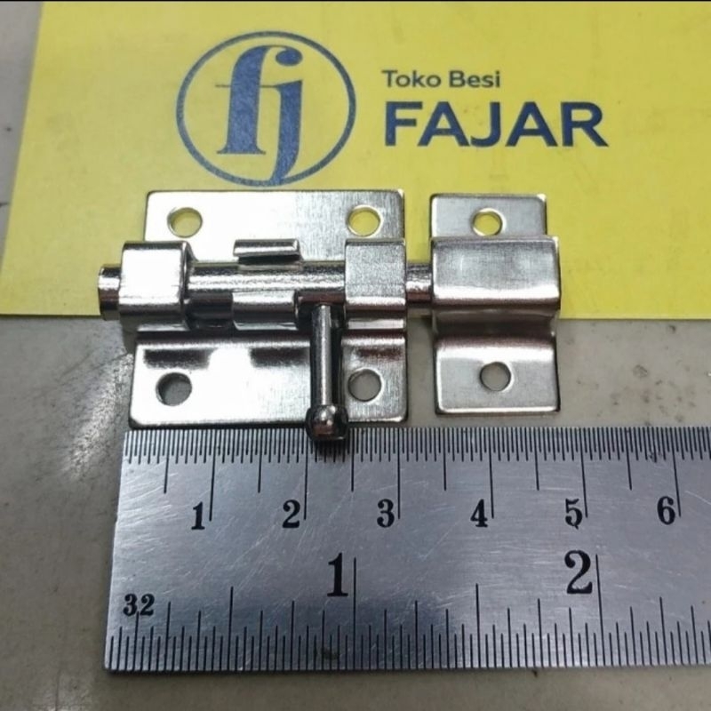 Grendel slot 3 cm kunci pintu jendela kecil mini tebal kuat