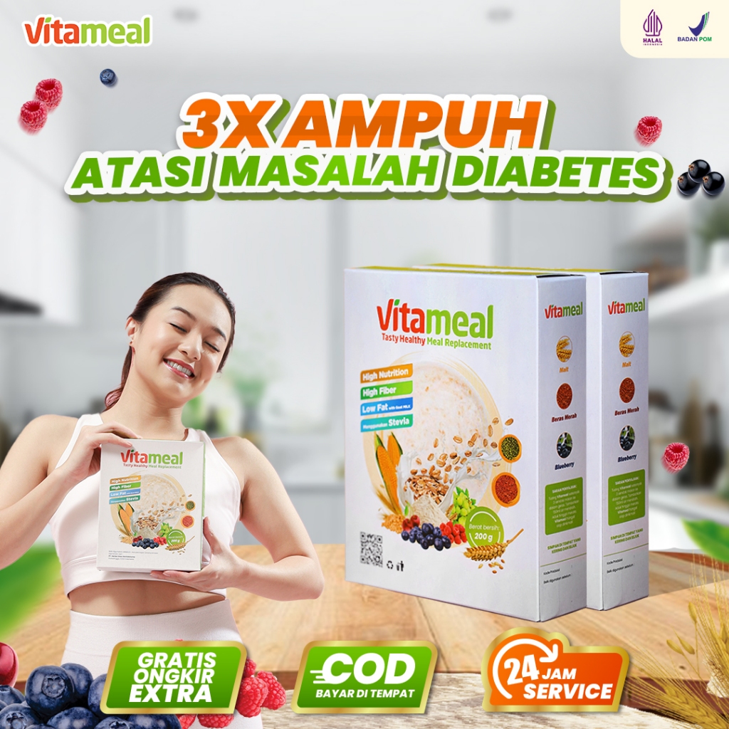 

Vitameal Sereal Sehat Multigrain 3X Bantu Turunkan Gula Darah Ampuh Cegah Diabetes Kolesterol Kebas Kesemutan Alami Tanpa Efek Samping Vitameal Diabetes Vitameal Sereal Vitameal Multigrain