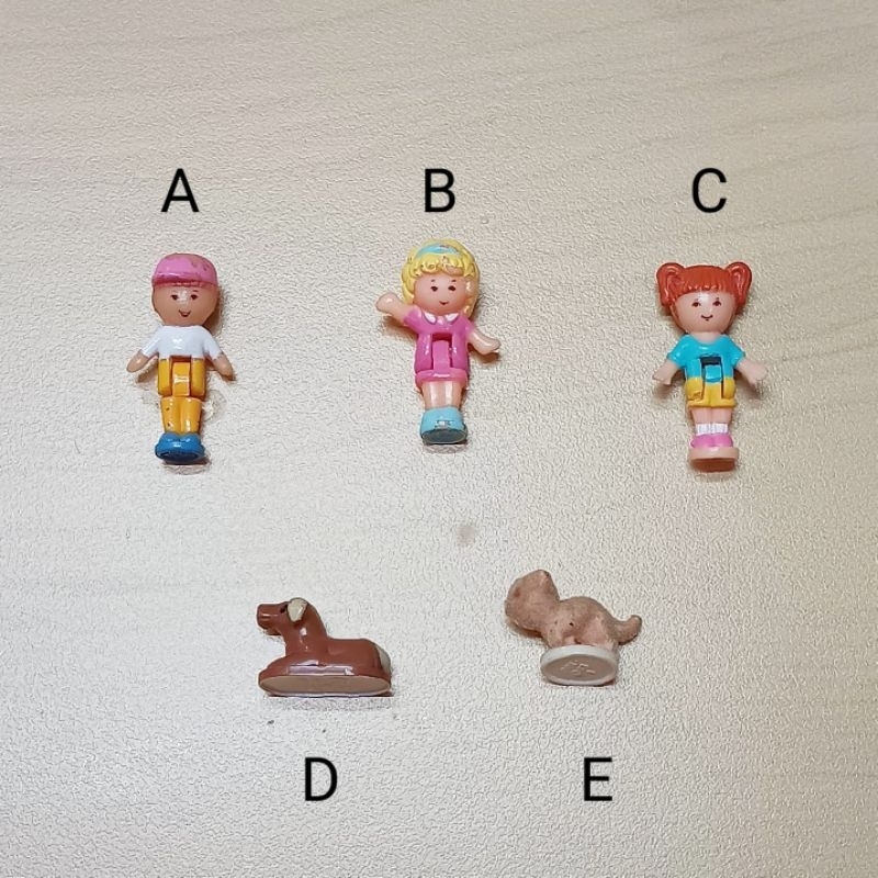 Polly Pocket Vintage Bluebird Figures