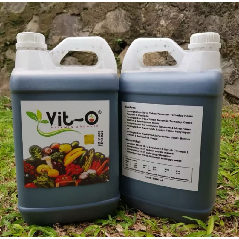 VIT O Tanaman Kemasan 5 Liter Vitamin Nutrisi Tanaman Pupuk Organik 100% Original