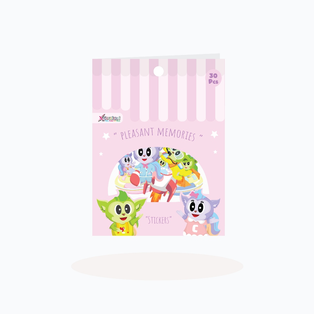 

Sticker Pack XCocoland Isi 30 Pcs - Motif Karakter Coco & Caca - Sticker Transparant - Waterproof