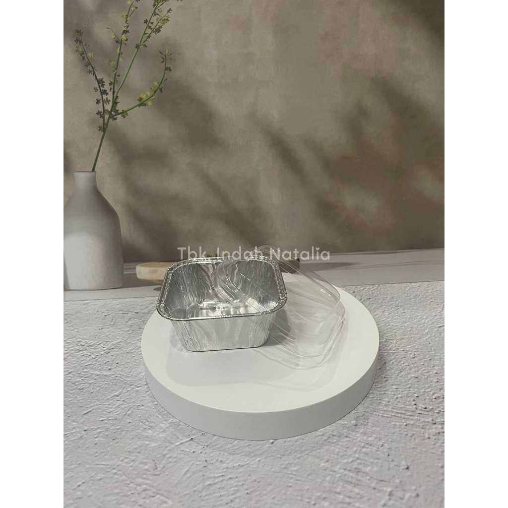 [100pcs] Alumunium Tray OX 100 Kotak Kecil / OX 100 + Tutup / Makaroni Schotel / Cup Makaroni / Tray