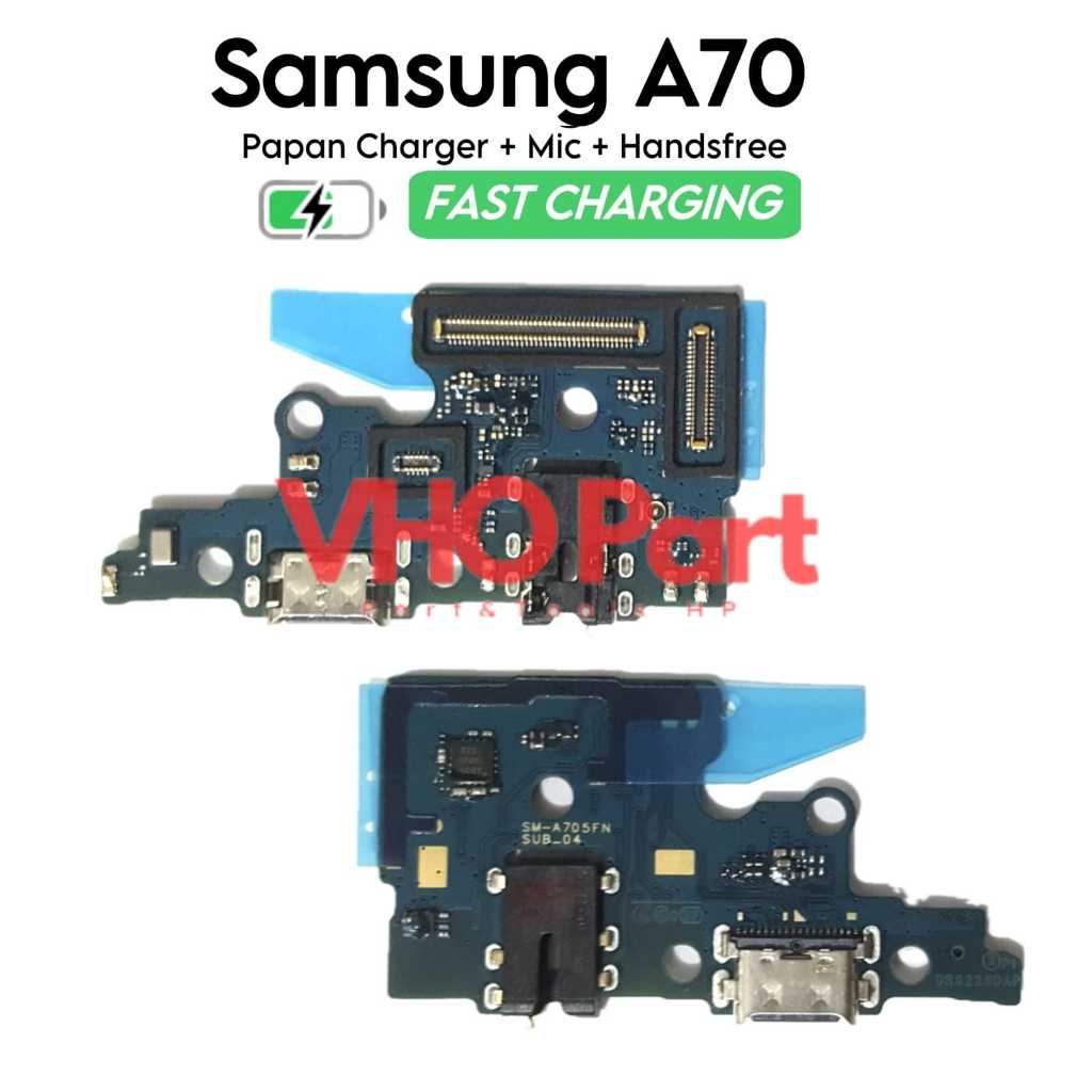 Papan Konektor PCB Charger Mic Handsfree Samsung Galaxy A70 / SM-A705F / SM-A705FN / SM-A705GM / SM-