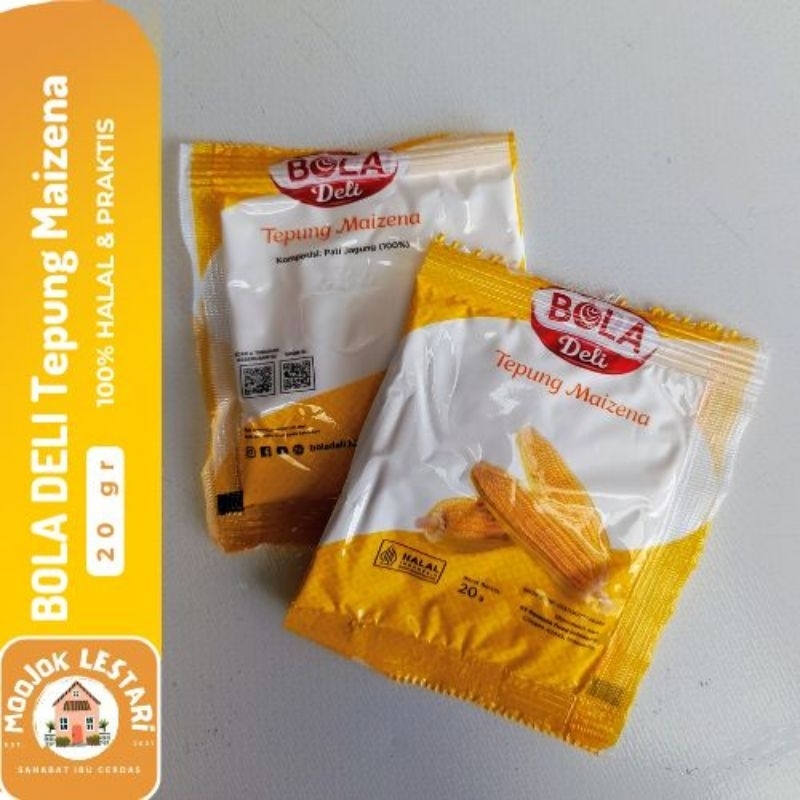 

BOLA DELI Tepung Maizena 20gr Kemasan Sachet Halal Ekonomis Murah Praktis